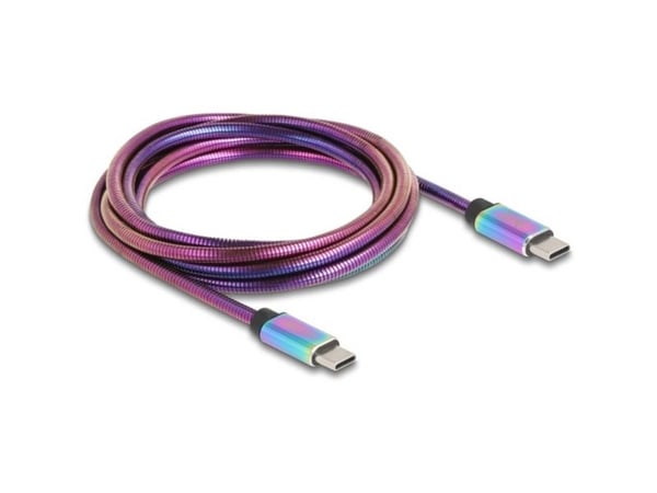 DeLOCK 81116, 2 m, USB C, USB C, USB 2.0, 0,48 Gbit/s, Flerfarget