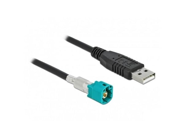 Delock - Datakabel - HSD Z plugg til USB hann - 1 m - RAL 5021, vannblå