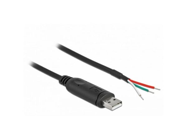 Delock - Seriell adapter - USB 2.0 - RS-232 x 1 - svart