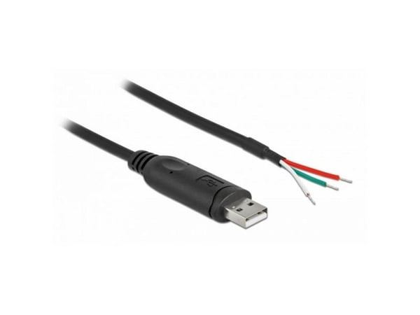 Delock - Seriell adapter - USB 2.0 - RS-232 x 1 - svart