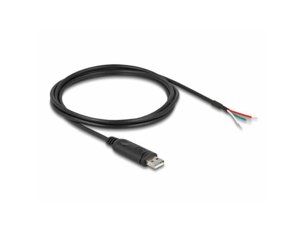 Delock-sovitinkaapeli USB 2.0 Type-A - RS-485 3 x avoimet kaapelinpäät 2 m 2 m