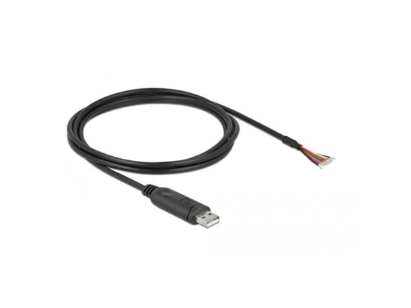 Delock - Seriell adapter - USB 2.0 - RS-232 - svart