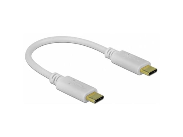 Delock USB Type-C -latauskaapeli 15 cm PD 100 W, jossa on E-merkki
