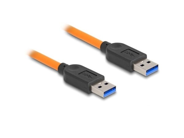 Delock USB 5 Gbps Kabel USB Typ-A Stecker zu USB Typ-A Stecker für Tethered Shooting 1 m orange