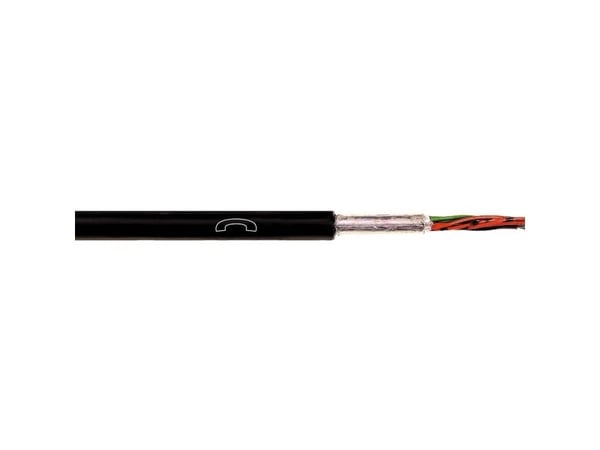 LAPP 1591150/100 telefonkabel A-2Y(L)2Y 2 x 2 x 0,8 mm svart 100 m