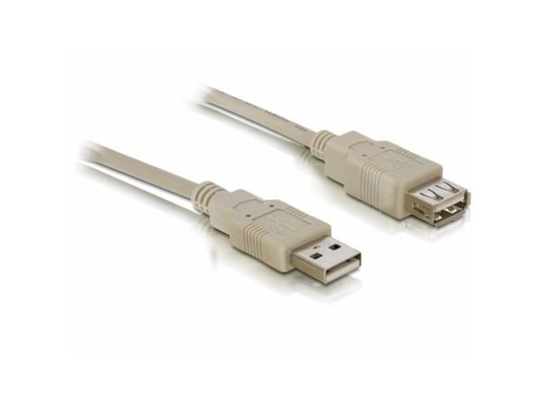 DeLOCK Cable USB 2.0 extension A/A 3m, 3 m, USB A, USB A, Uros/naaras, Harmaa