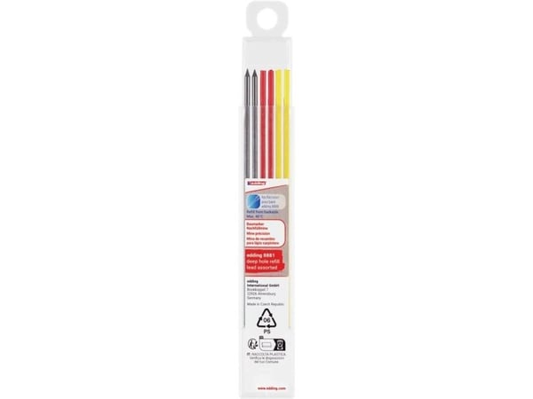Edding Baumarker Assorted 6-Pack 4-8881-6999 Vaihtokärki keltainen, sininen, punainen 1 setti