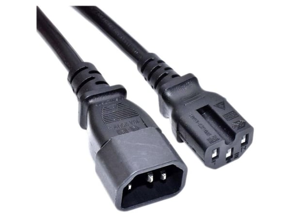 AKYGA Virtajohto AK-UP-05 IEC C14 C15 250V/50Hz 1m