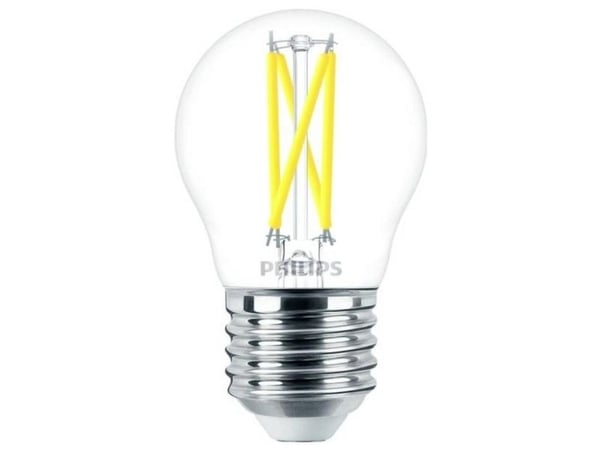 Philips MASTER LED Crown DimTone 2.5W (25W) E27 P45 Kirkas (kirkas)