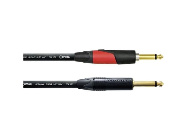 Cordial CSI 6 PP-SILENT, 6.35mm, Hankjønn, 6.35mm, Hankjønn, 6 m, Svart