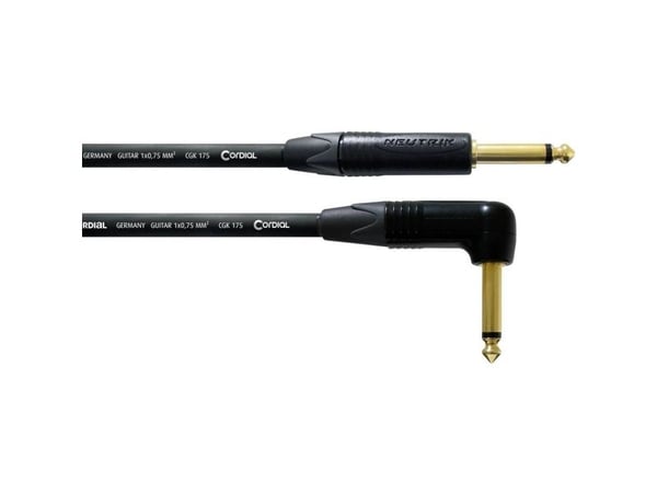 Cordial CSI 3 RP-SILENT, 6.35mm, Hankjønn, 6.35mm, Hankjønn, 3 m, Sort