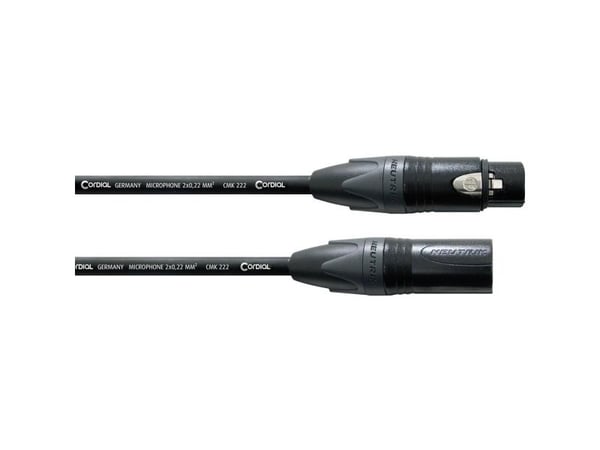 Cordial CPM 3 FM, XLR, Hankjønn, XLR, Hunkjønn, 3 m, Svart