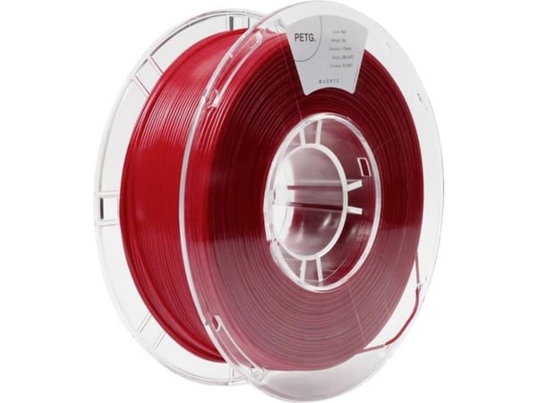 Maertz PMMA-1011-004 filament PETG kjemisk bestandig 1,75 mm 1000 g rød 1 stk