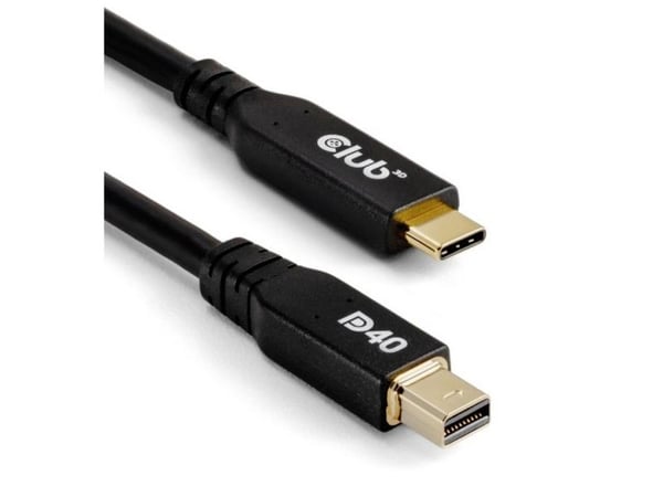 Club3D-kabel USB Type C &amp;lt;-&amp;gt; MiniDP 2,1 2m 8K30Hz St/St detaljhandel