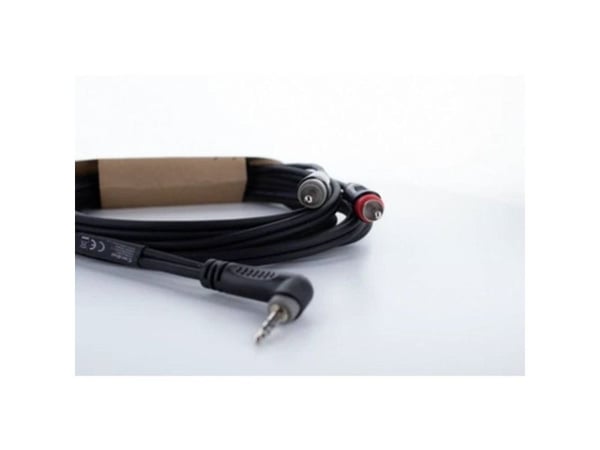 Cordial 14859, 3.5mm, Hankjønn, 2 x RCA, Hankjønn, 1,5 m, Svart