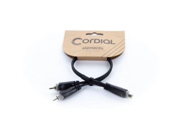 Cordial EY 0.3 ECC, RCA, Hunkjønn, 2 x RCA, Hankjønn, 0,3 m, Svart