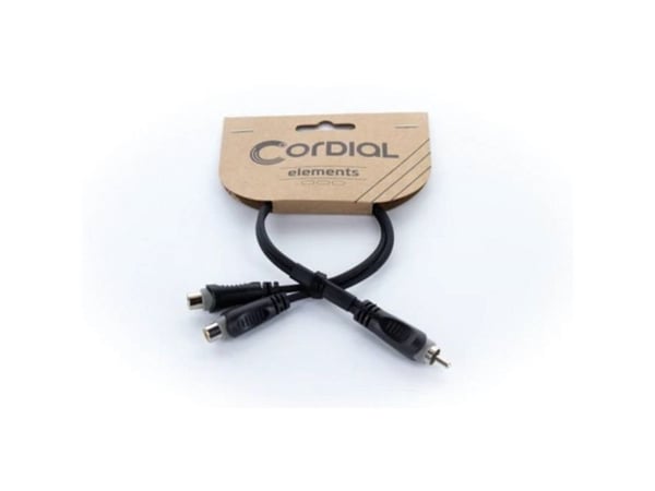 Cordial EY 0.3 CEE, RCA, Hankjønn, 2 x RCA, Hunkjønn, 0,3 m, Svart