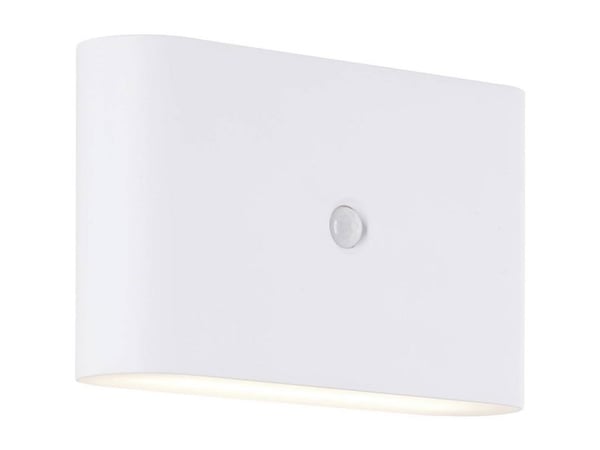 Brilliant Xino G80605/05 LED utendørs vegglampe med bevegelsessensor (RGB), innebygd LED 34 W, hvit