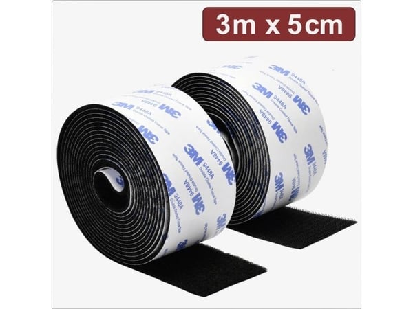 Quadrios 24CA322 kardborreband för fastsättning 3 m x 5 cm svart 3 (24CA322)