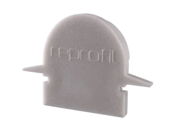 Deko Light 979621 endekappe R-ET-01-08 sett 2 stk, grå profil- endekappe i plast (L x B x H) 23 x 6 x 13,5 mm 1 stk