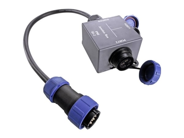 Deko Light 940010 rund stikfordeler, rett, tilkobling/innfelling, totalt polantall 5, 1 stk