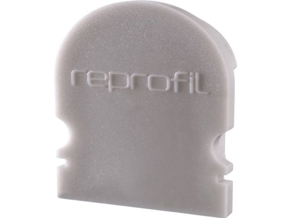 Deko Light 979611 endekappe R-AU-02-15 sett 2 stk, grå profil-endestykke plast (21 x 6 x 24 mm) 1 stk