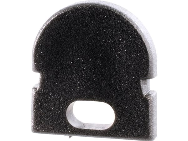 Deko Light 979662 dekorativ endeavslutning R-AU-01-05 sett 2 stk, svart profilstykke/endehette i plast 1 stk