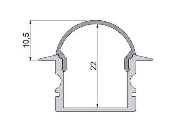Deko Light 979652 Endekappe R-ET-02-15 sett 2 stk, svart profil-endekappe i plast (L x B x H) 30 x 6 x 24 mm 1 stk