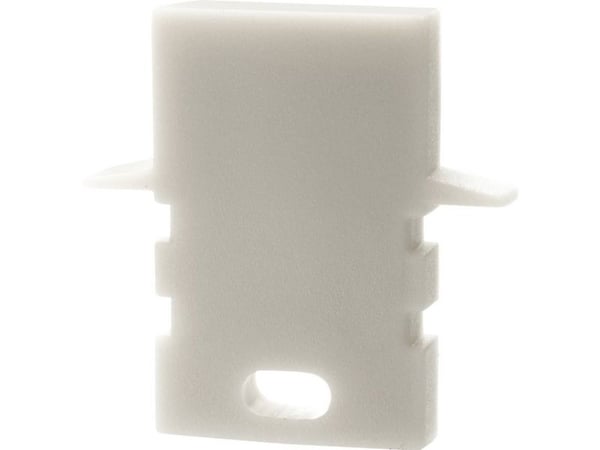 Deko Light 979190 endekappe H-ET-02-05 sett 2 stk, hvit profildeksel i plast, 1 stk