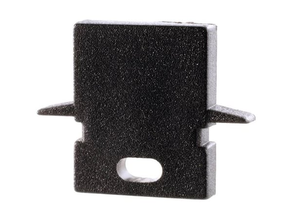 Deko Light 979182 endehette H-ET-01-05 sett 2 stk schwarz profil-endehette i plast 1 stk