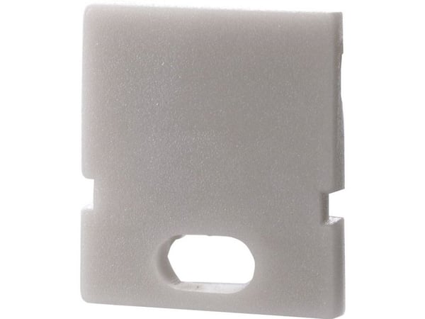 Deko Light 979161 endekappe H-AU-01-05, sett 2 stk, grå profil-endekappe i plast