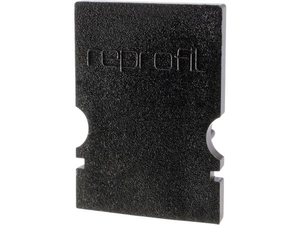 Deko Light 979102 endekappe H-AU-02-08 sett 2 stk, sort profil-endekappe i plast (L x B x H) 14 x 6 x 20 mm - 1 stk