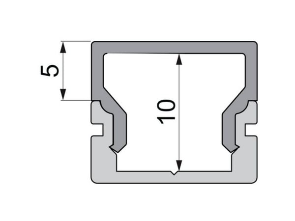 Deko Light 979080 endestykke H-AU-01-08 sett 2 stk hvit profil-endehette i plast (L x B x H) 14 x 6 x 12 mm 1 stk