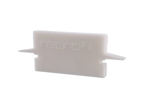 Deko Light 979130 endekappe H-ET-01-15 sett (2 stk) hvit profilledkappe i plast 30 x 6 x 12 mm 1 stk