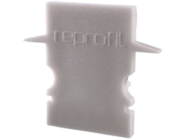 Deko Light 979141 endekappe H-ET-02-08 sett 2 stk, grå profil- endekappe i plast (L x B x H) 23 x 6 x 20 mm 1 stk