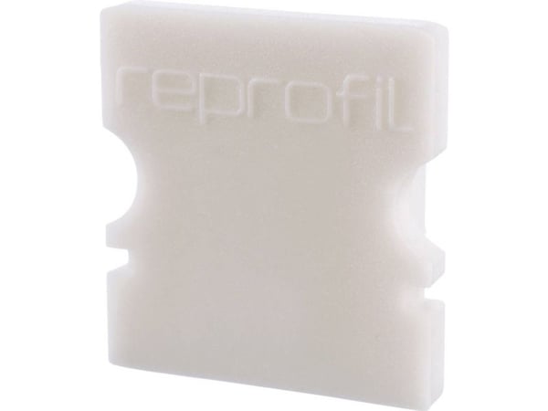 Deko Light 978040 Endekappe P-AU-02-08 sett 2 stk, hvit profilt avslutning plast (L x B x H) 14 x 6 x 15 mm 1 stk