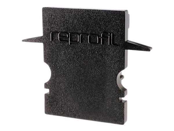 Deko Light 979062 endekappe H-ET-02-10 sett 2 stk svart for LED-lister (25 x 6 x 20 mm)