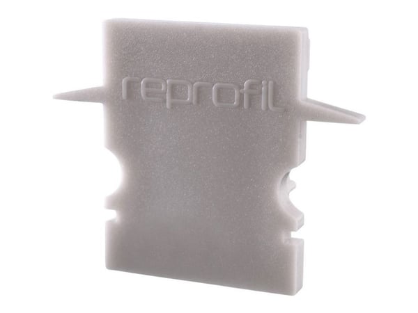 Deko Light 979061 endekappe H-ET-02-10 sett 2 stk, grå profill-endehette i plast (L x B x H) 25 x 6 x 20 mm 1 stk