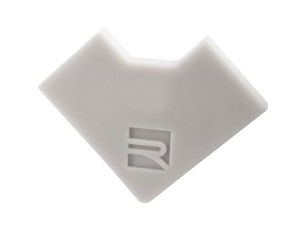 Deko Light 980511 endestykke E-EV-02-08 sett 2 stk, grå profilendestykke i plast (1 stk)