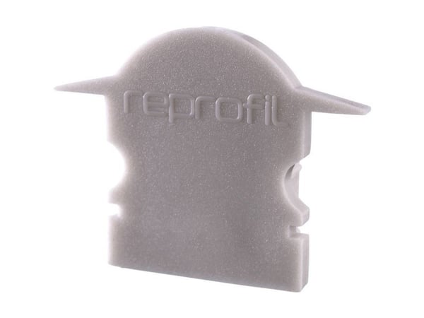 Deko Light 980061 endekappe L-ET-02-10 sett 2 stk, grå profil-endehette i plast (L x B x H) 25 x 6 x 19 mm 1 stk