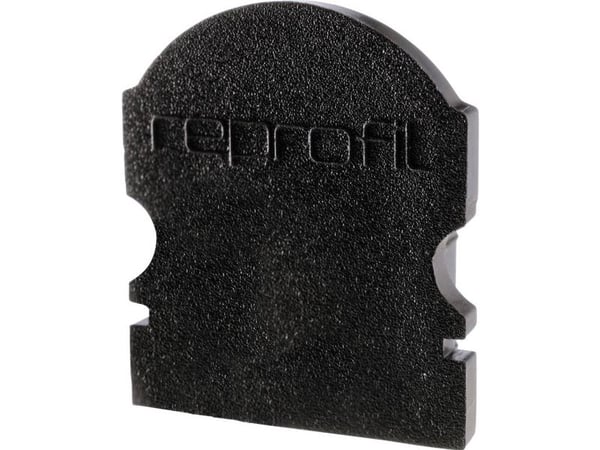 Deko Light 980012 endestykke L-AU-02-10 sett 2 stk, svart, profilmotstykke/endekappe i plast (L x B x H) 16 x 6 x 19 mm, 1 stk