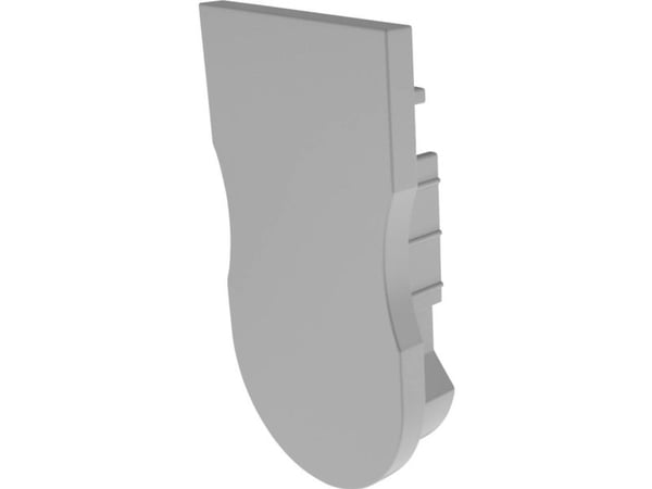Deko Light 979721 endekappe R-AU-03-12 sett 2 stk grå profil-endekappe i plast (L x B) 32,4 x 18 mm 1 stk