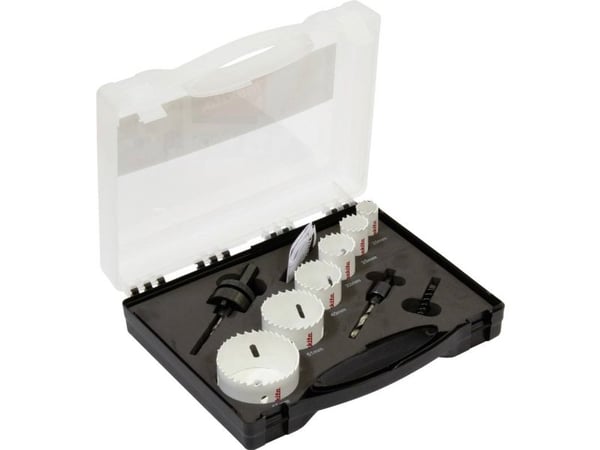 Makita - Hålsågssats - 6 delar - 25 mm, 32 mm, 20 mm, 40 mm, 65 mm, 51 mm - sex-stiftigt - 13 mm - för Makita DHP453, DHP453RFEW