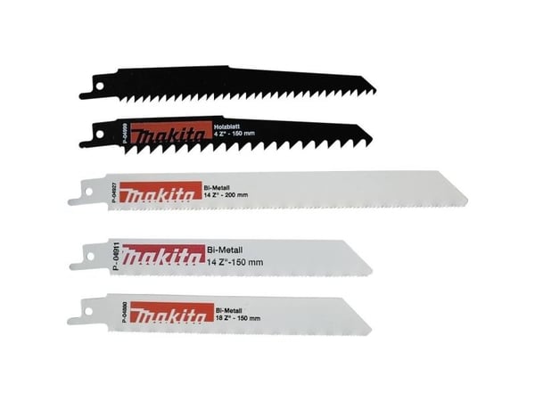 Makita - Saber saw blade set - for tre, metall - 5 deler