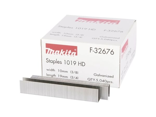 Makita 1019HD - Staples - 5040 delar - längd: 19 mm - bredd: 10 mm - för Makita DST221