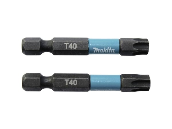 Makita Impact Black - Impact screwdriver bit - 2 deler - torx - T40 - heksagonal - lengde: 50 mm
