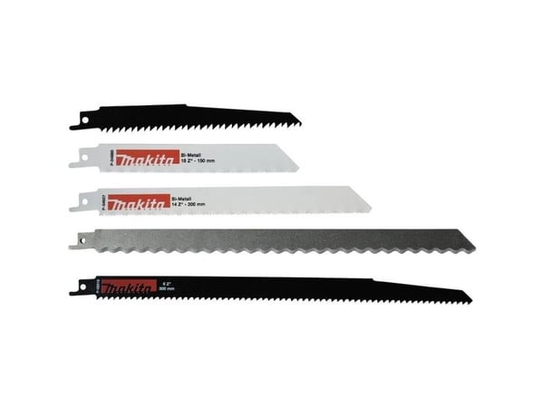 Makita - Sagbladsett - for tre, metall, isolering - 5 deler