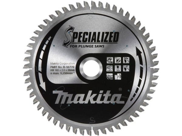 Makita Specialized - Plunge saw blade - för aluminum - 165 mm - 56 tänder