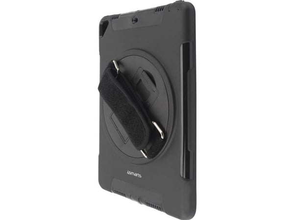 4smarts GRIP - Baksidedeksel for nettbrett - robust - termoplast-polyuretan (TPU) - svart - 10.2" - for Apple 10.2-inch iPad (7. generasjon, 8. gen...