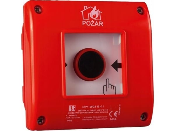 Spamel tryckknapp Spamel OP1-W02-A\11-230 självåterfjädrande 1-polig NO 1-polig NC +LED 230vac